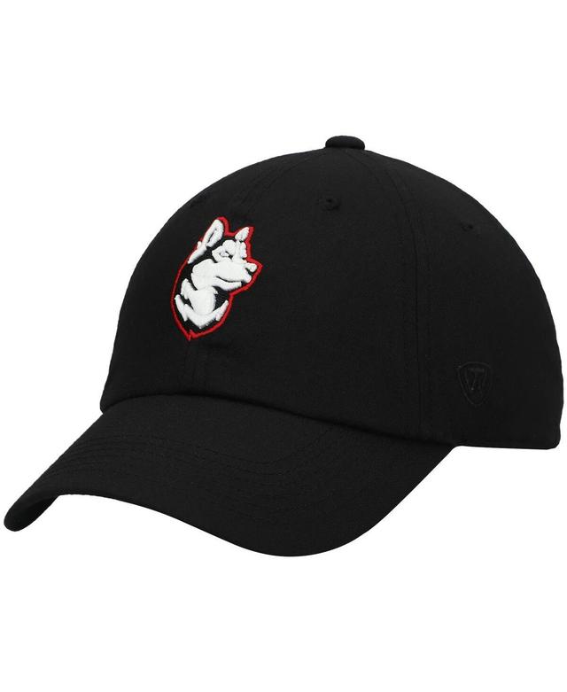 Mens Top of the World Black Northeastern Huskies Primary Logo Staple Adjustable Hat Product Image