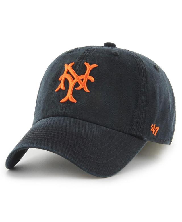 Mens 47 Brand Black Ny Giants Cooperstown Collection Franchise Fitted Hat Product Image