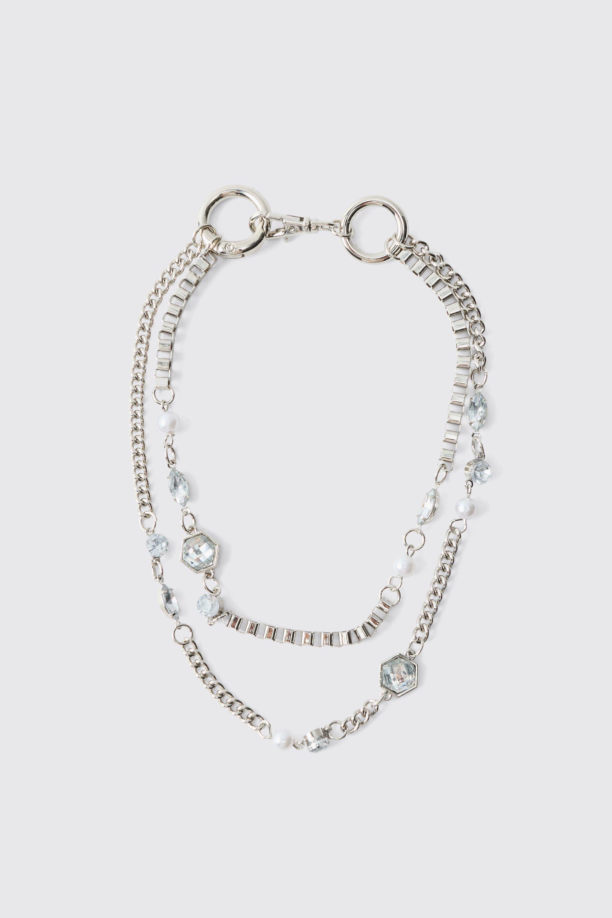 Pearl Jean Chain | boohooMAN USA Product Image