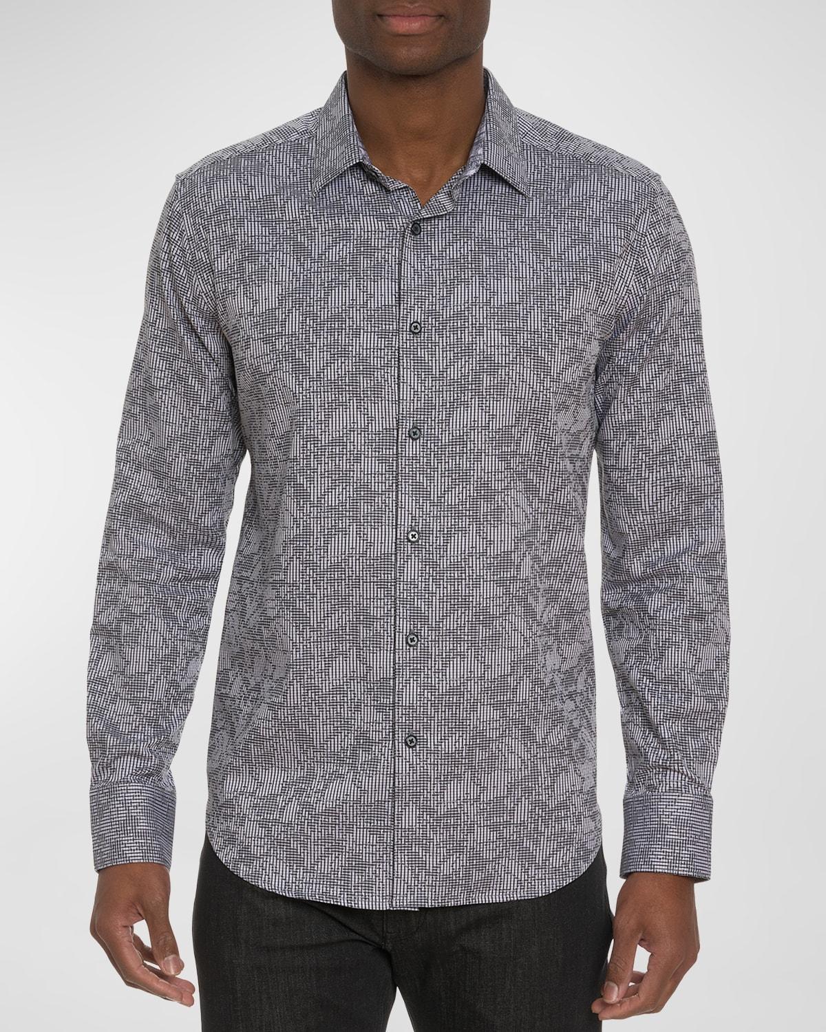 Robert Graham Electric Slide Stretch Cotton Button-Up Shirt Product Image