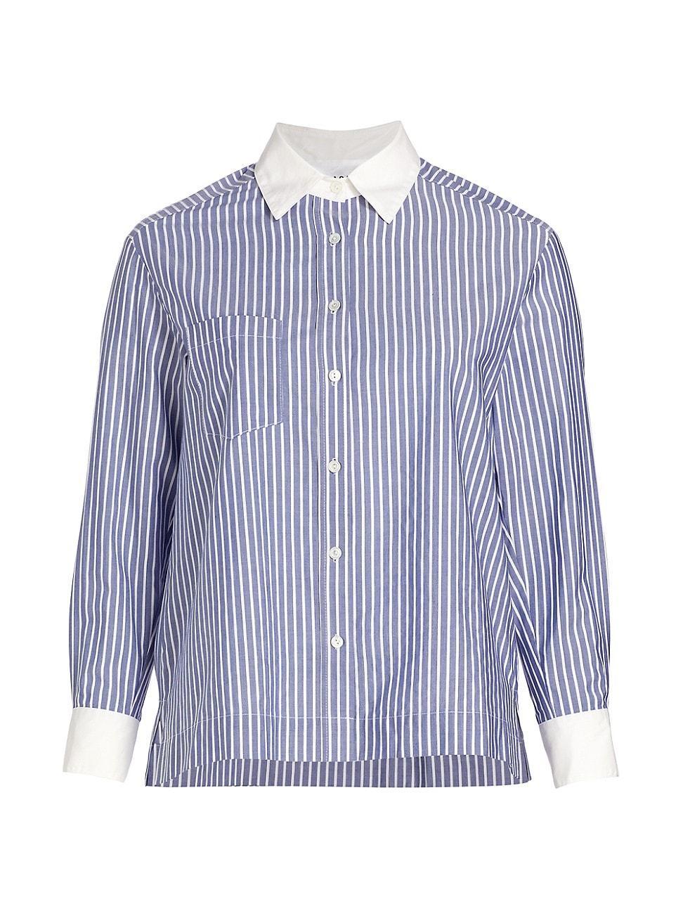 Womens Boxy Striped Shirt product image