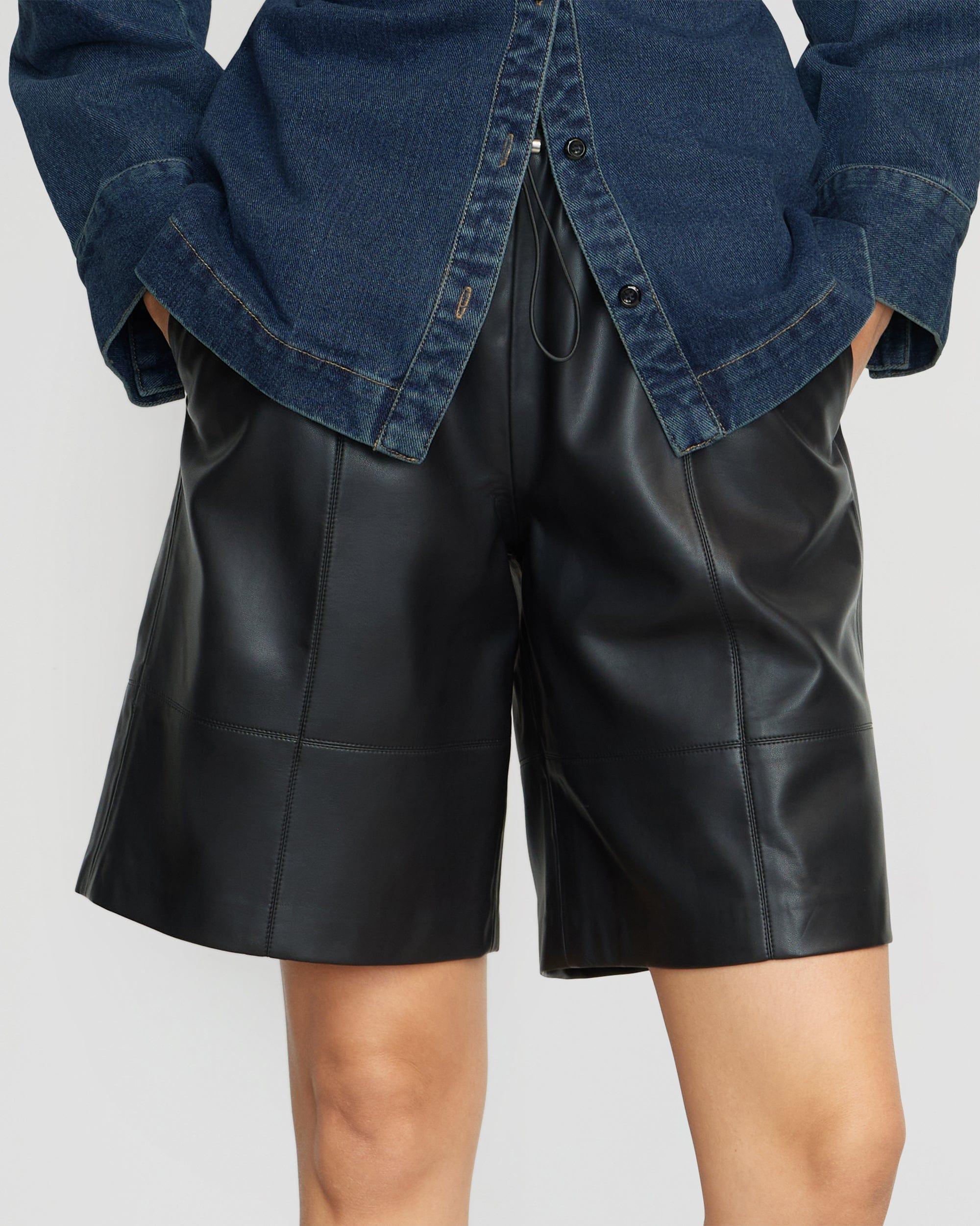 Liat Vegan Leather Bermuda Short Product Image