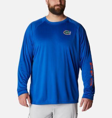 Mens Columbia Royal Florida Gators Big and Tall Terminal Tackle Long Sleeve Omni-Shade T-shirt Product Image