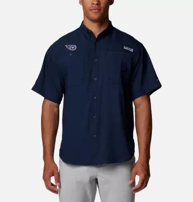 Columbia Men's PFG Tamiami Short Sleeve Shirt - Tennessee Titans- Product Image