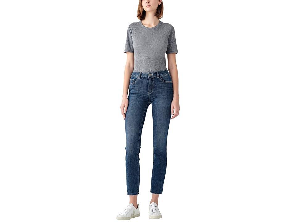 Womens Mara Straight Mid Rise Instasculpt Ankle Jeans Product Image