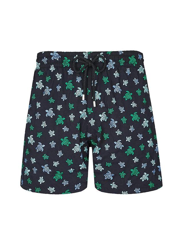 Mens Micro Ronde Des Tortues Embroidered Swim Trunks Product Image