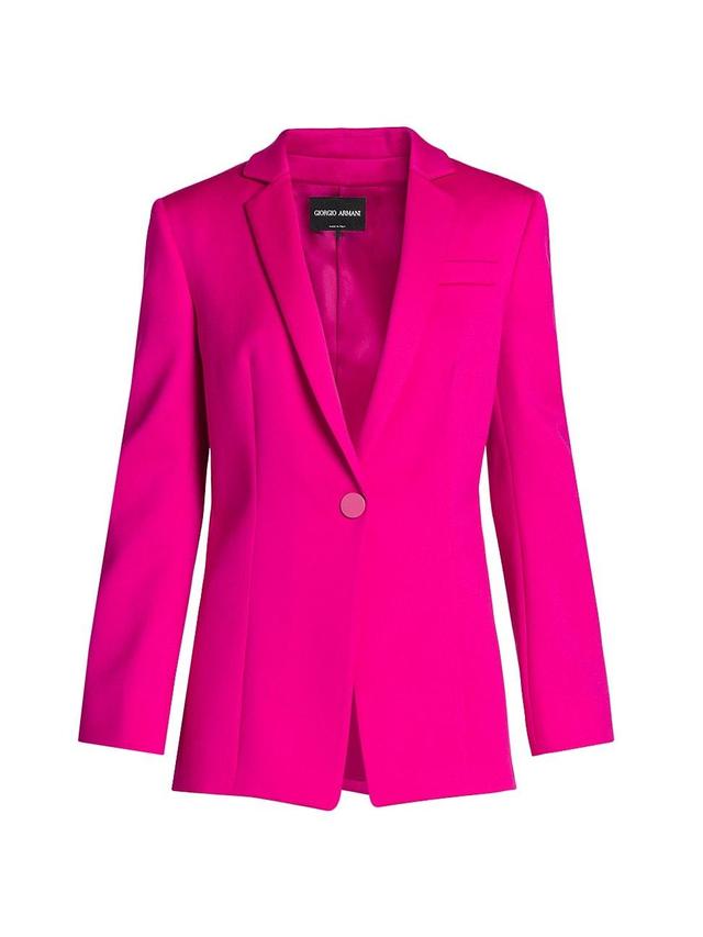 Womens Wool Tuxedo Blazer Product Image