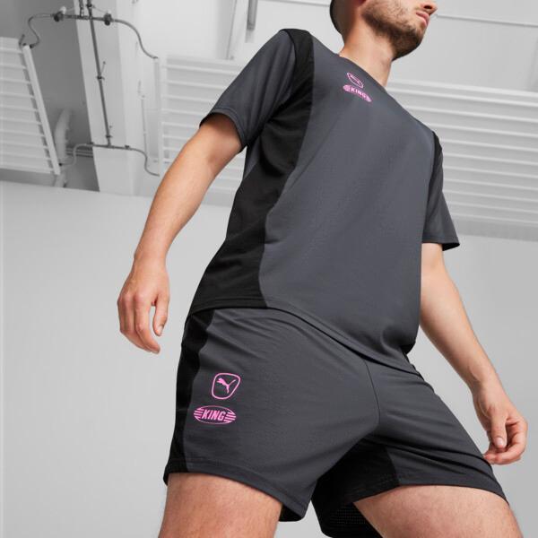 PUMA KING Pro Men's Shorts in Strong Grey/Black Product Image