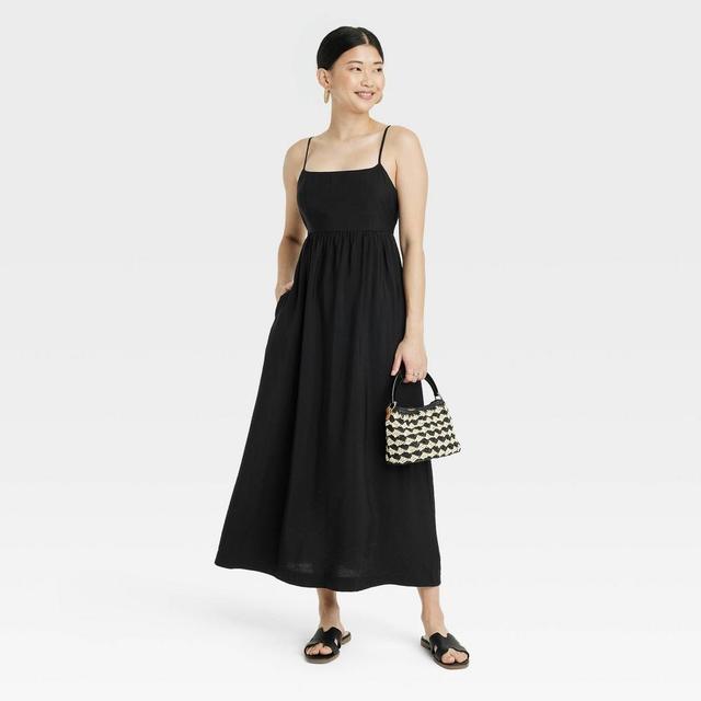 Womens Best Ever Midi Dress - A New Day Black XS Product Image