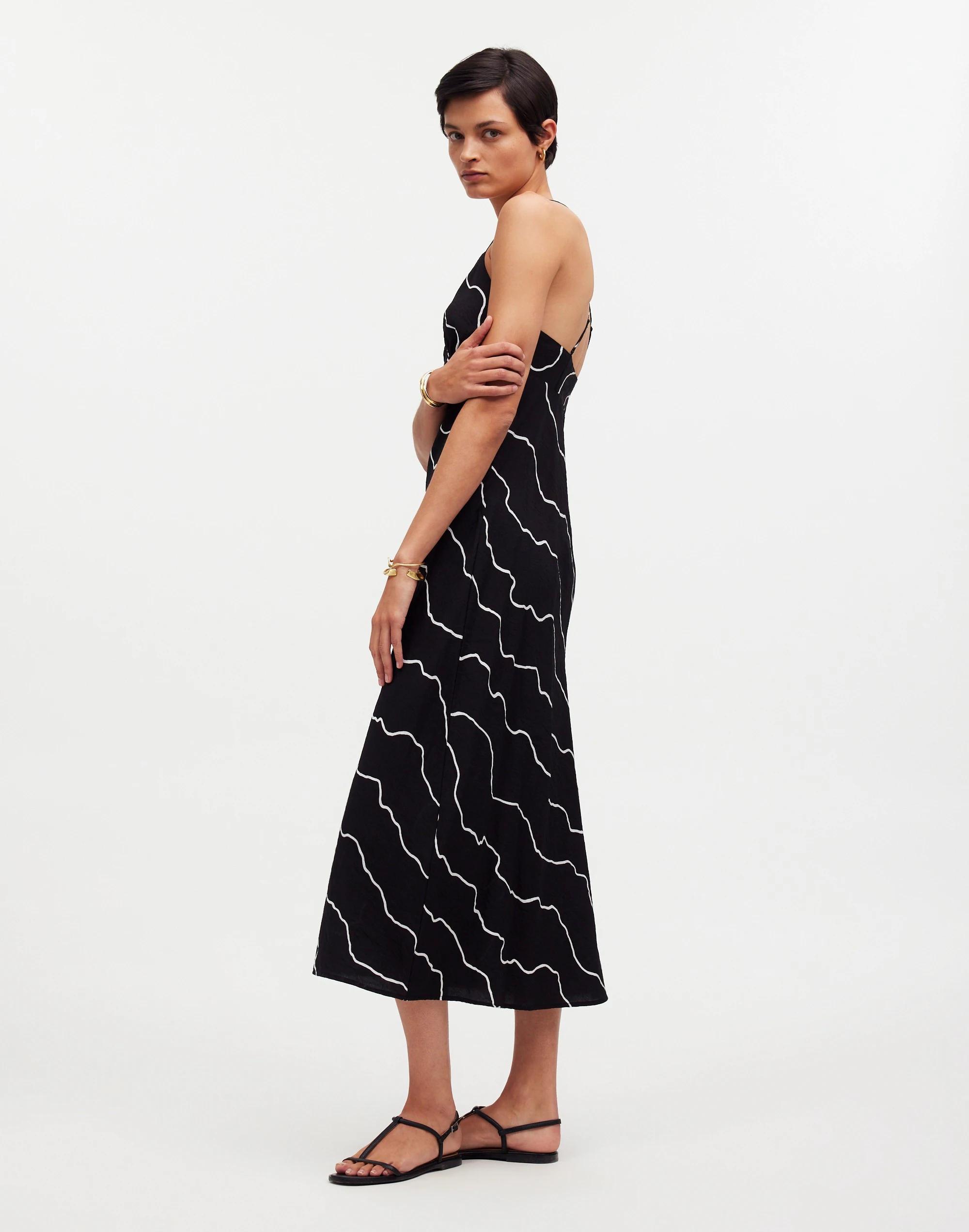 The Layton Midi Slip Dress in Squiggle Print Product Image