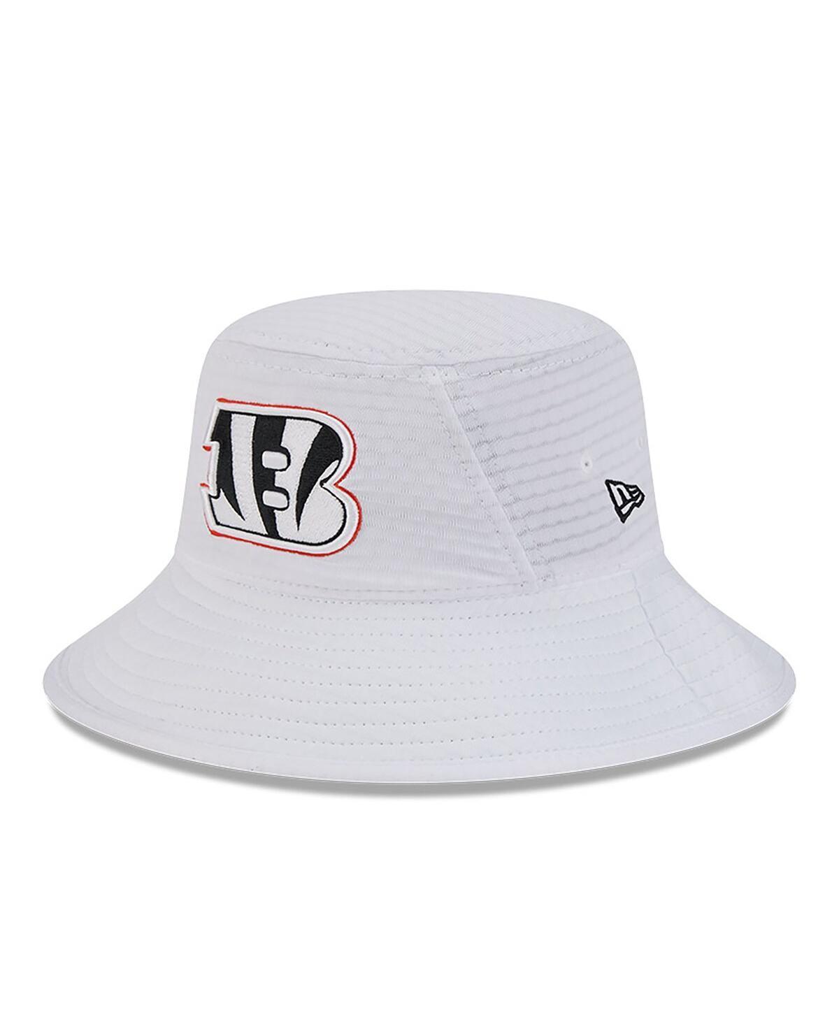 New Era Mens White Cincinnati Bengals 2024 Nfl Training Camp Stretch Bucket Hat Product Image