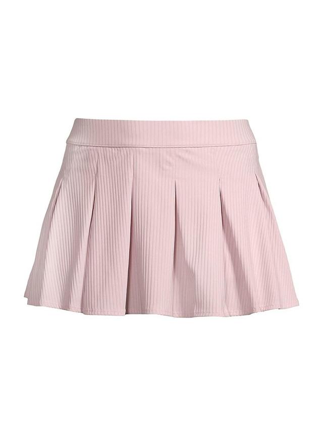 Womens UPF 50+ Rib-Knit Tennis Skort Product Image