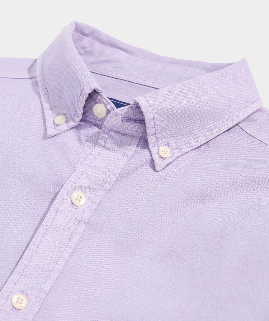 Garment-Dyed Oxford Solid Shirt Product Image