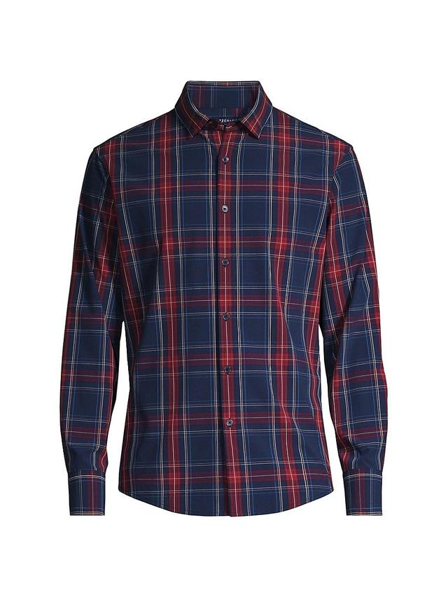 Mens Leeward Plaid Button-Front Shirt Product Image