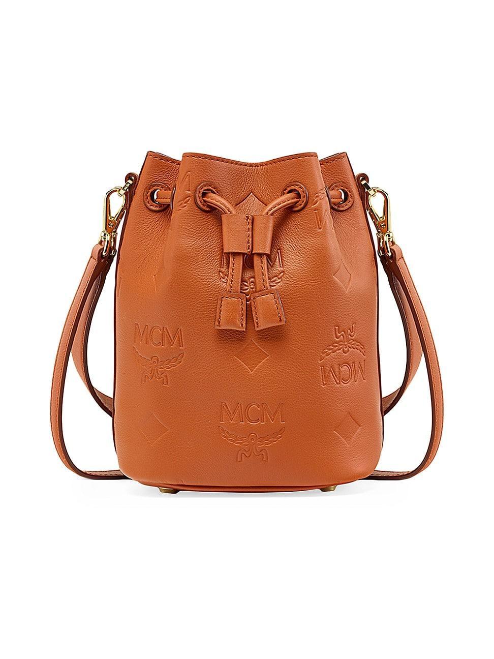 MCM Mini Dessau Drawstring Leather Bucket Bag Product Image