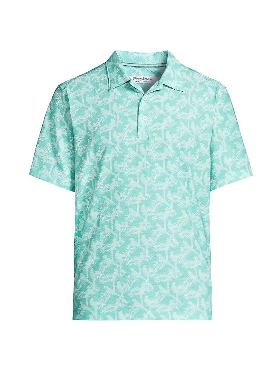 Mens Bahama Coast Parrot Paradise Graphic Polo Shirt Product Image