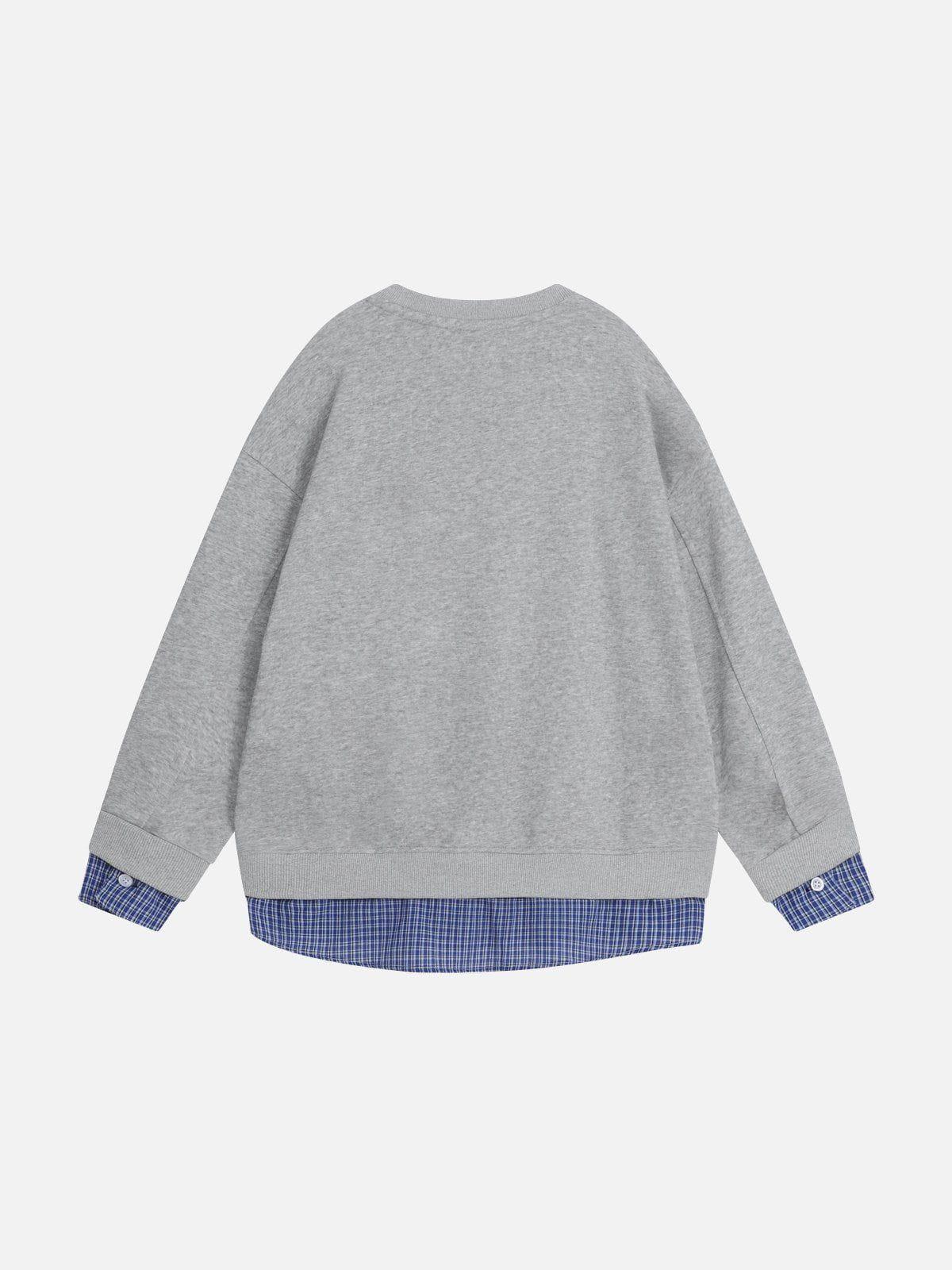 Aelfric Eden Plaid Two Layer Sweatshirt Product Image