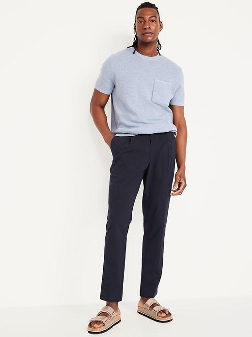 Loose Taper Seersucker Pants Product Image