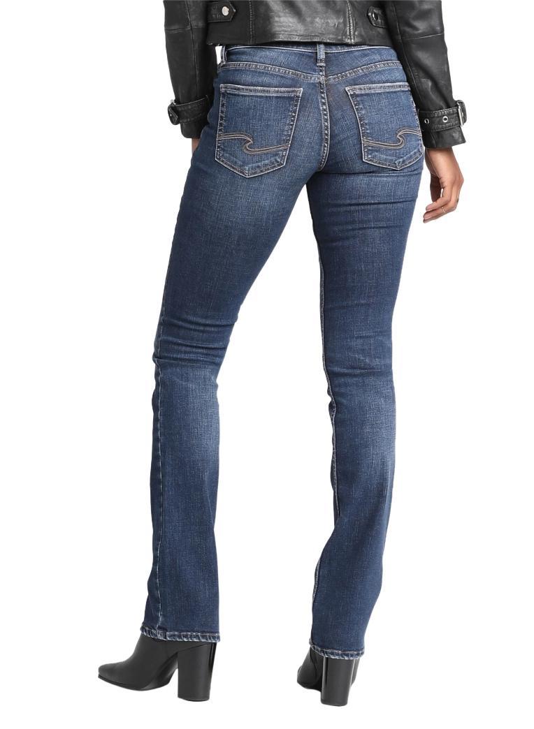 Silver Jeans Co.® Dark Suki Curvy Mid Rise Slim Boot Jean Product Image