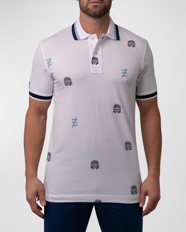 Mens Mozart Icon Tipped Polo Shirt Product Image