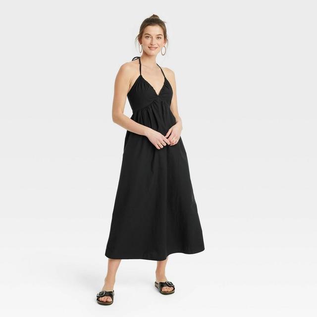 Womens Midi Sundress - Universal Thread Black L Product Image