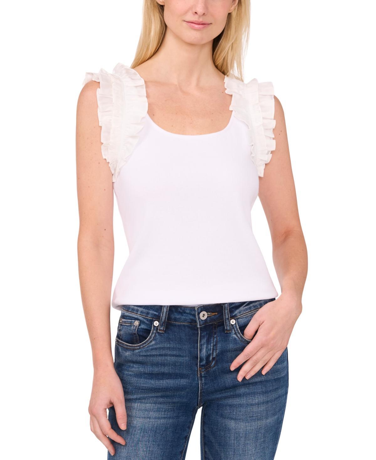 Women's Ruffle Rib Knit Tank Product Image