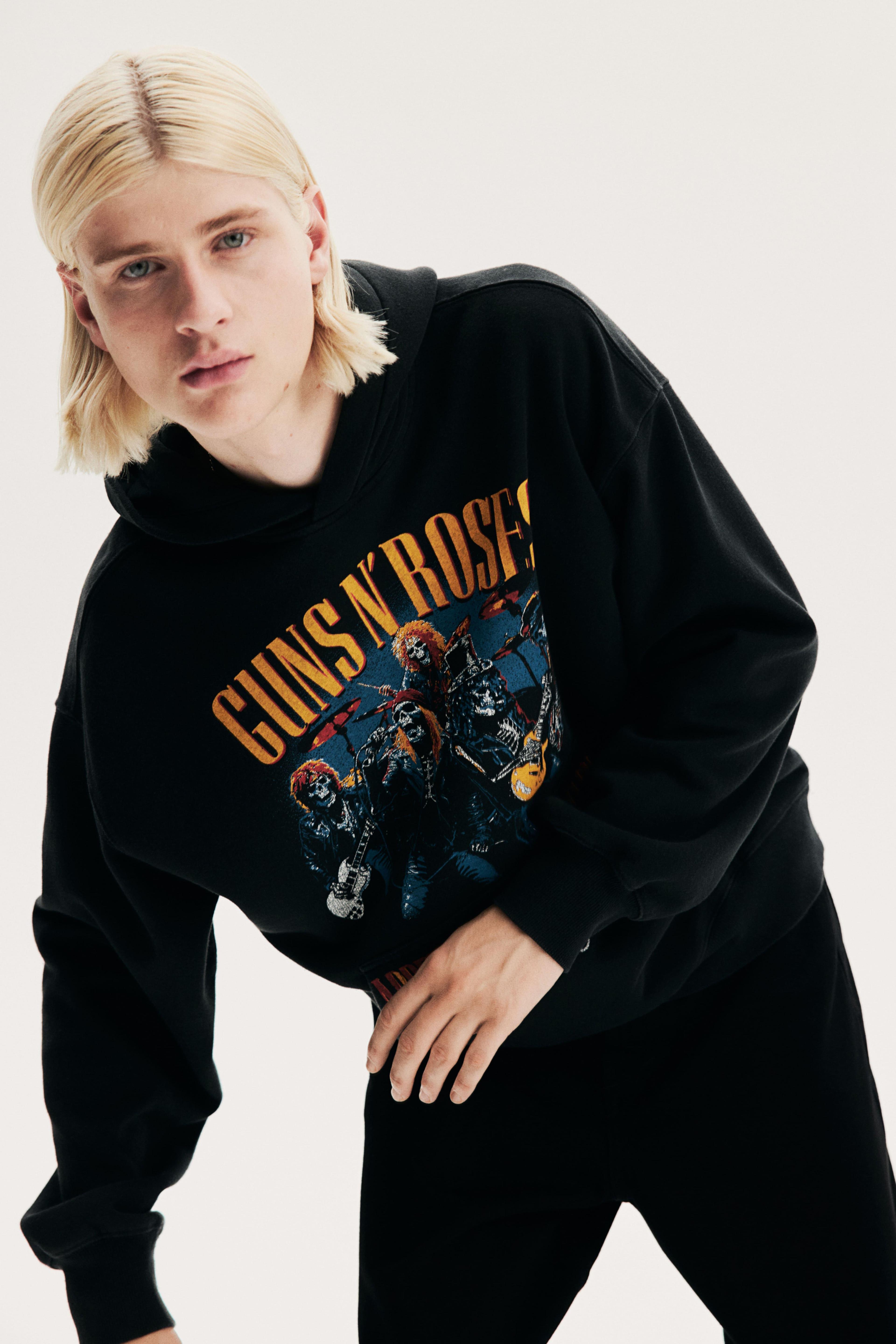 Oversized Fit Printed Hoodie Product Image