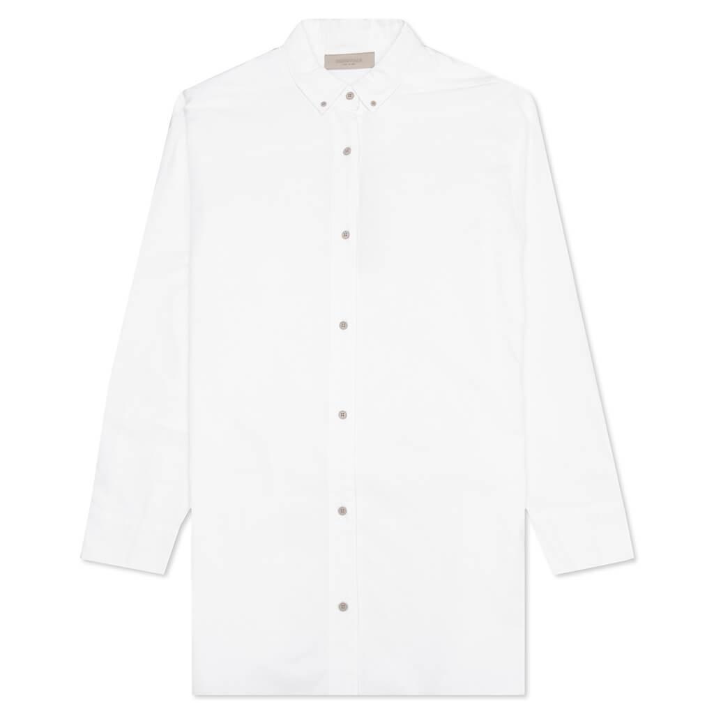 Essentials Women's Oversized Oxford - White Female Product Image