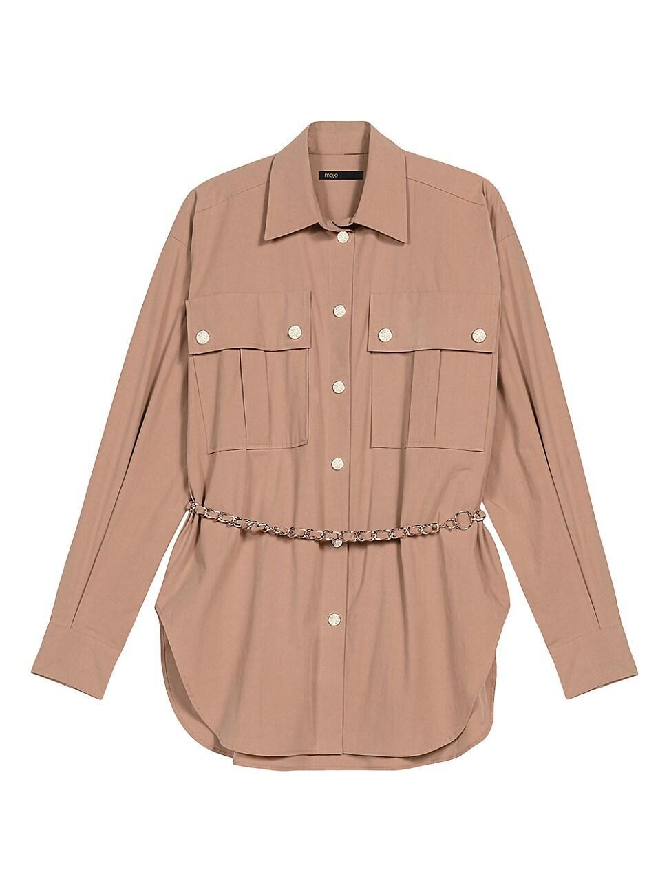 Womens Belted Long Shirt product image