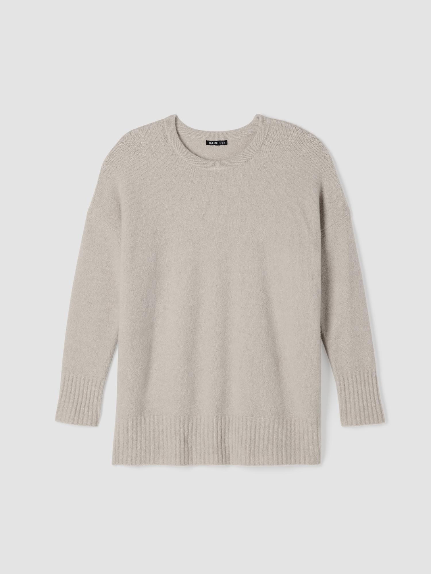 EILEEN FISHER Cashmere Silk Bliss Crew Neck Long Topfemale Product Image