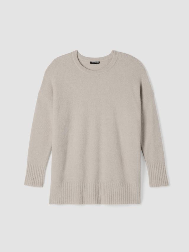 EILEEN FISHER Cashmere Silk Bliss Crew Neck Long Topfemale Product Image