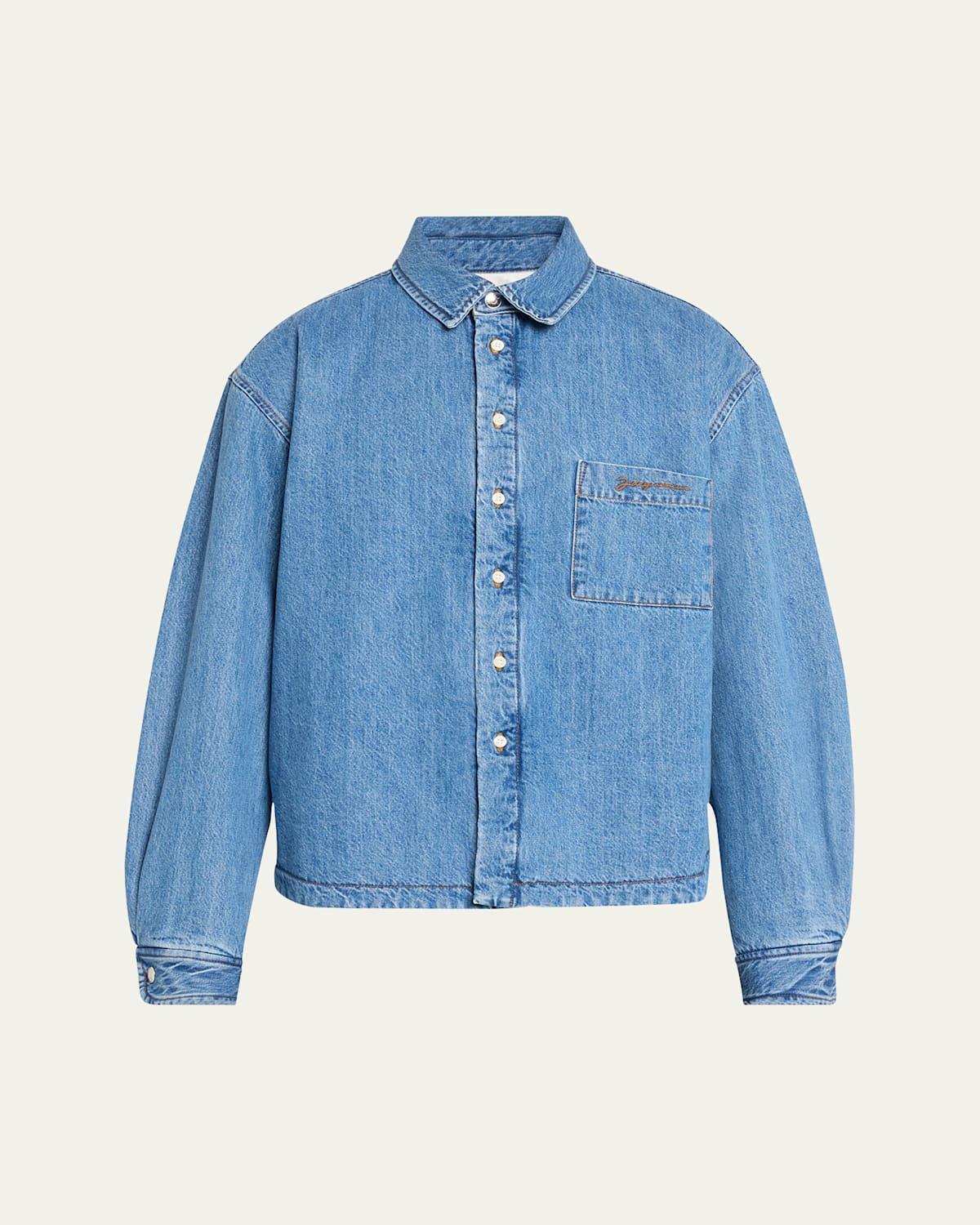 Mens Padded Boulanger Denim Shirt Product Image