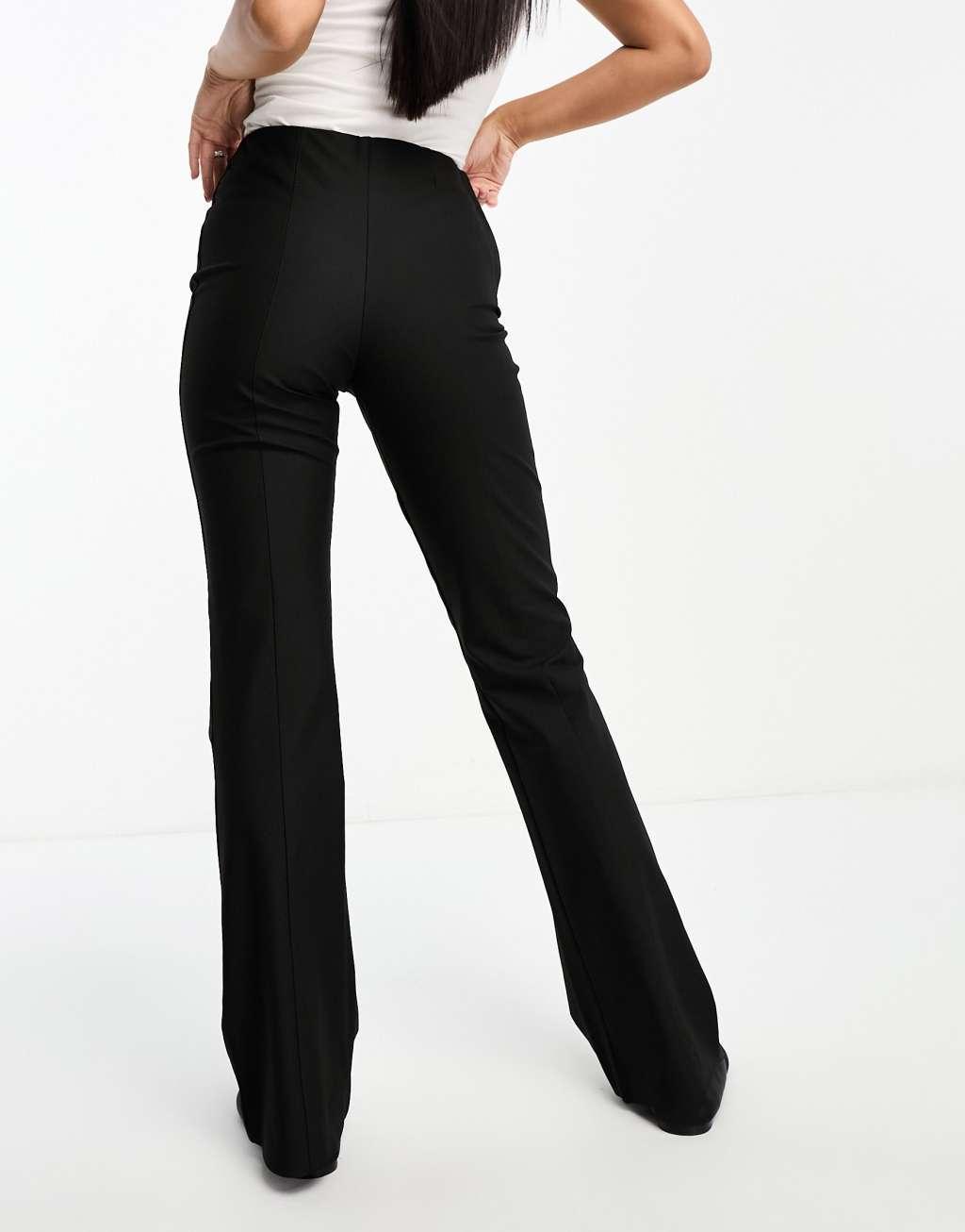 Selected Femme tailored flare pants in black  Product Image