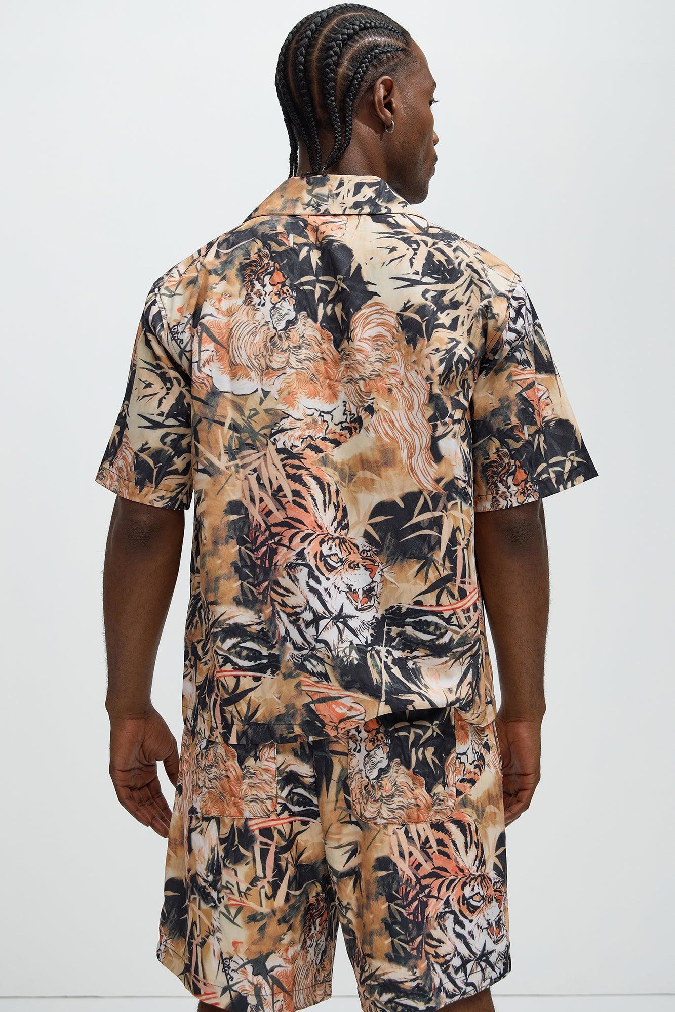 Crouching Tiger Shirt - Brown/combo Product Image