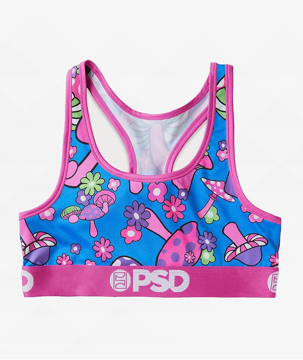 PSD Groovy Shroom Pink Sports Bra Product Image