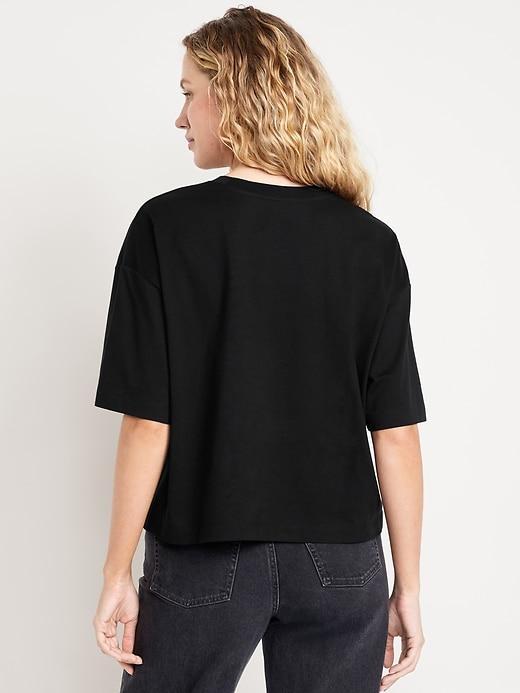 Oversized Crew-Neck Embellished T-Shirt Product Image