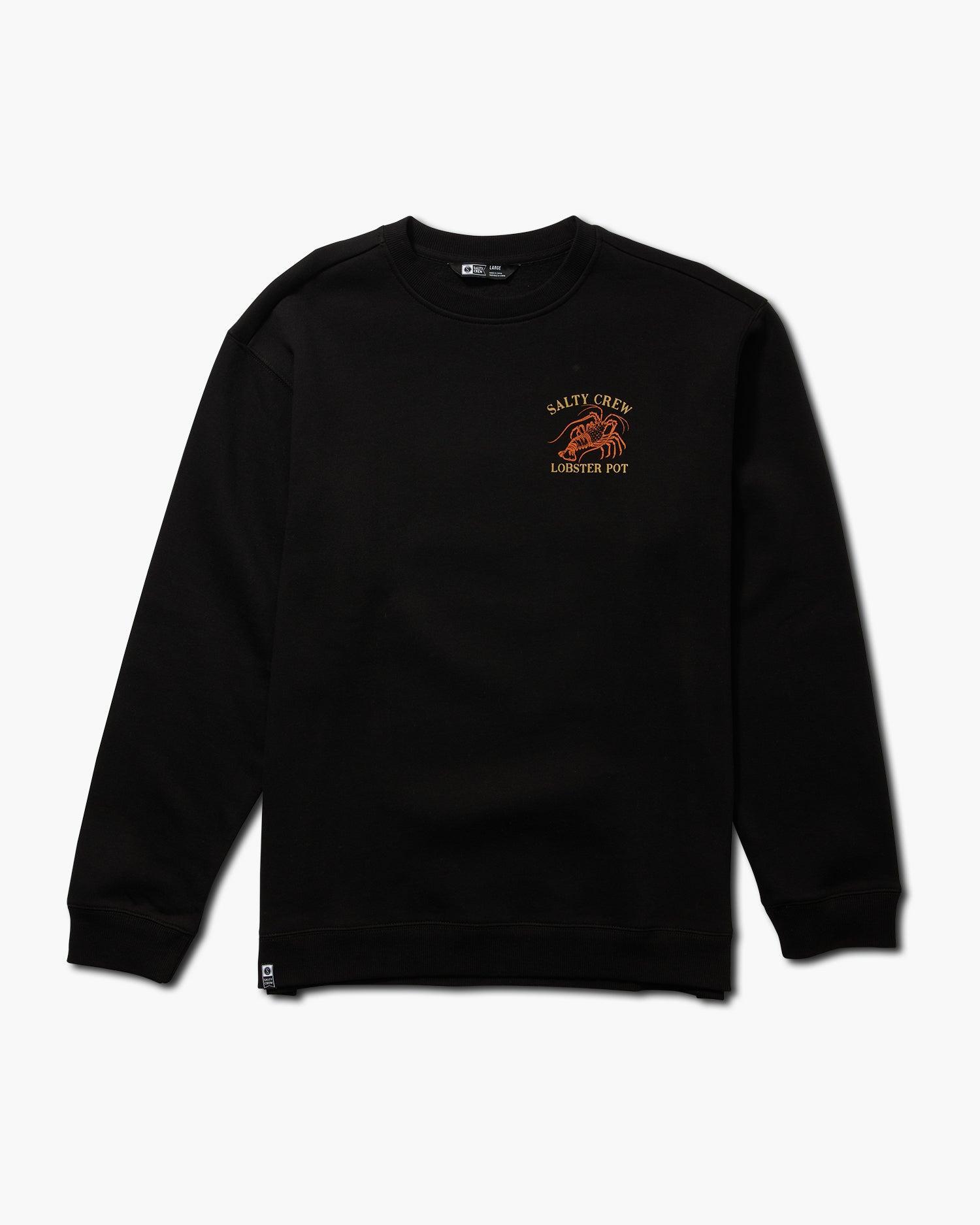 Lobster Pot Crew Fleece - Black Male Product Image