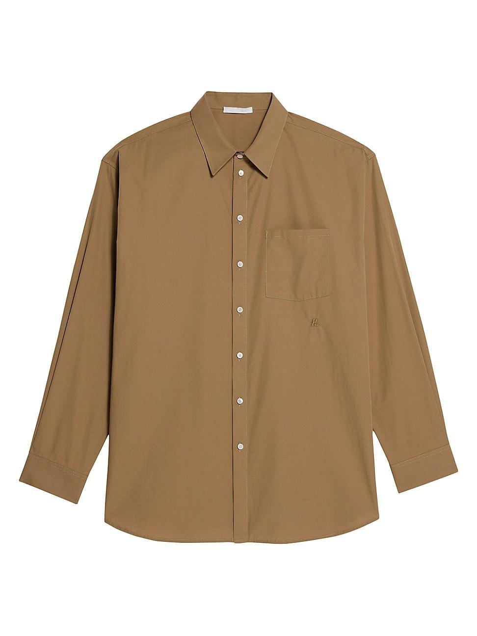 Mens Cotton Oversized Button-Front Shirt Product Image