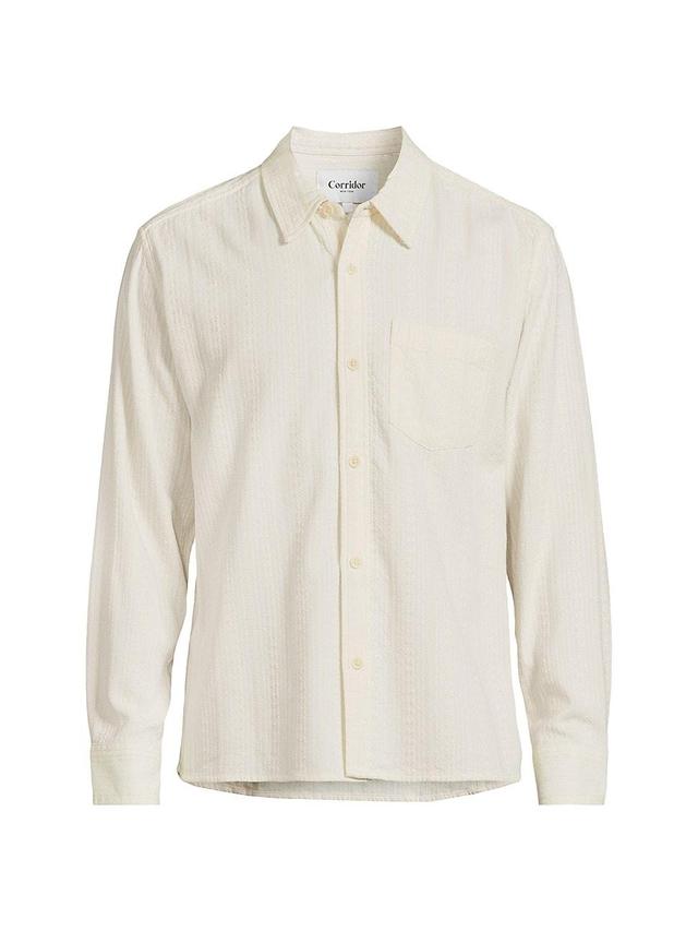 Mens Cotton-Blend Button-Front Shirt Product Image