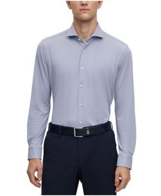 Boss by Hugo Boss Mens Performance-Stretch Regular-Fit Shirt Product Image