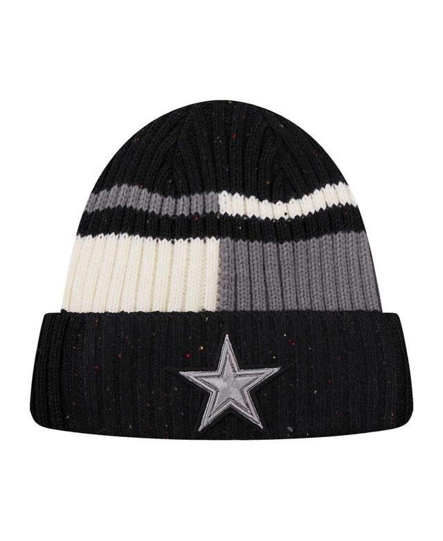 Mens Pro Standard Black Dallas Cowboys Speckled Cuffed Knit Hat - Black Product Image