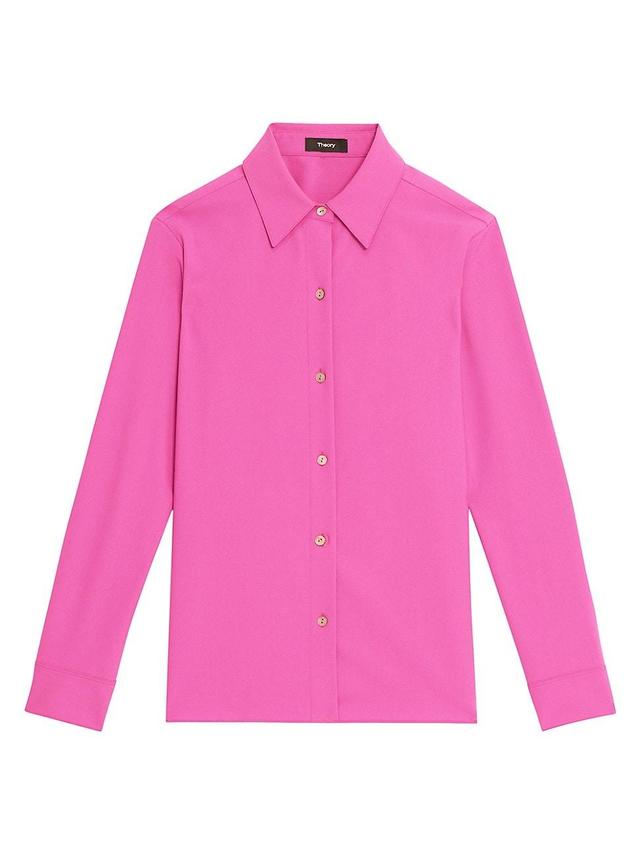 Womens Long-Sleeve Wool Shirt Product Image