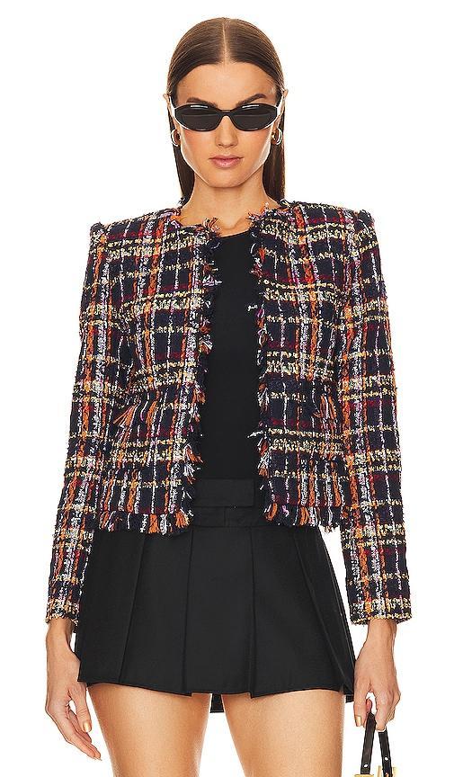 Womens Angelina Tweed Plaid Jacket Product Image