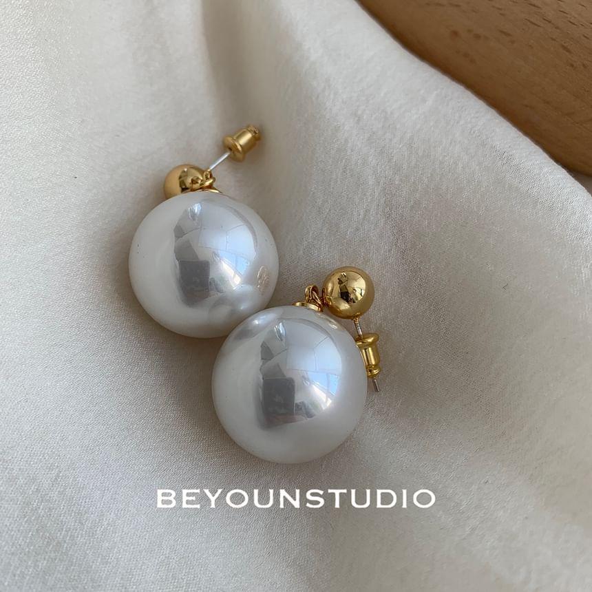 Faux Pearl Alloy Drop Earring Baroque Pearl Earrings Product Image