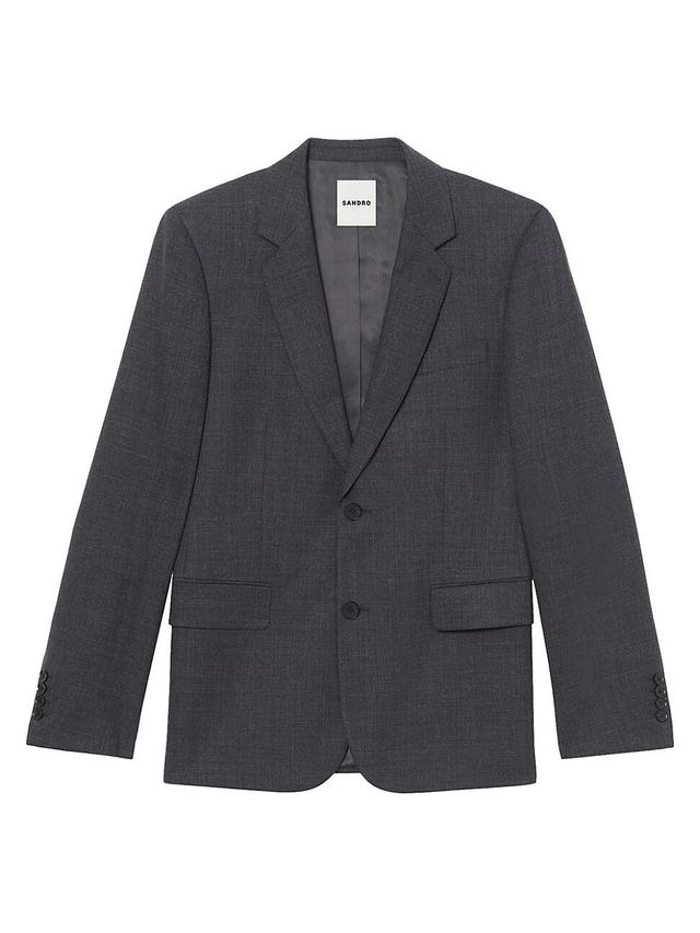 Mens Wool Suit Jacket Product Image