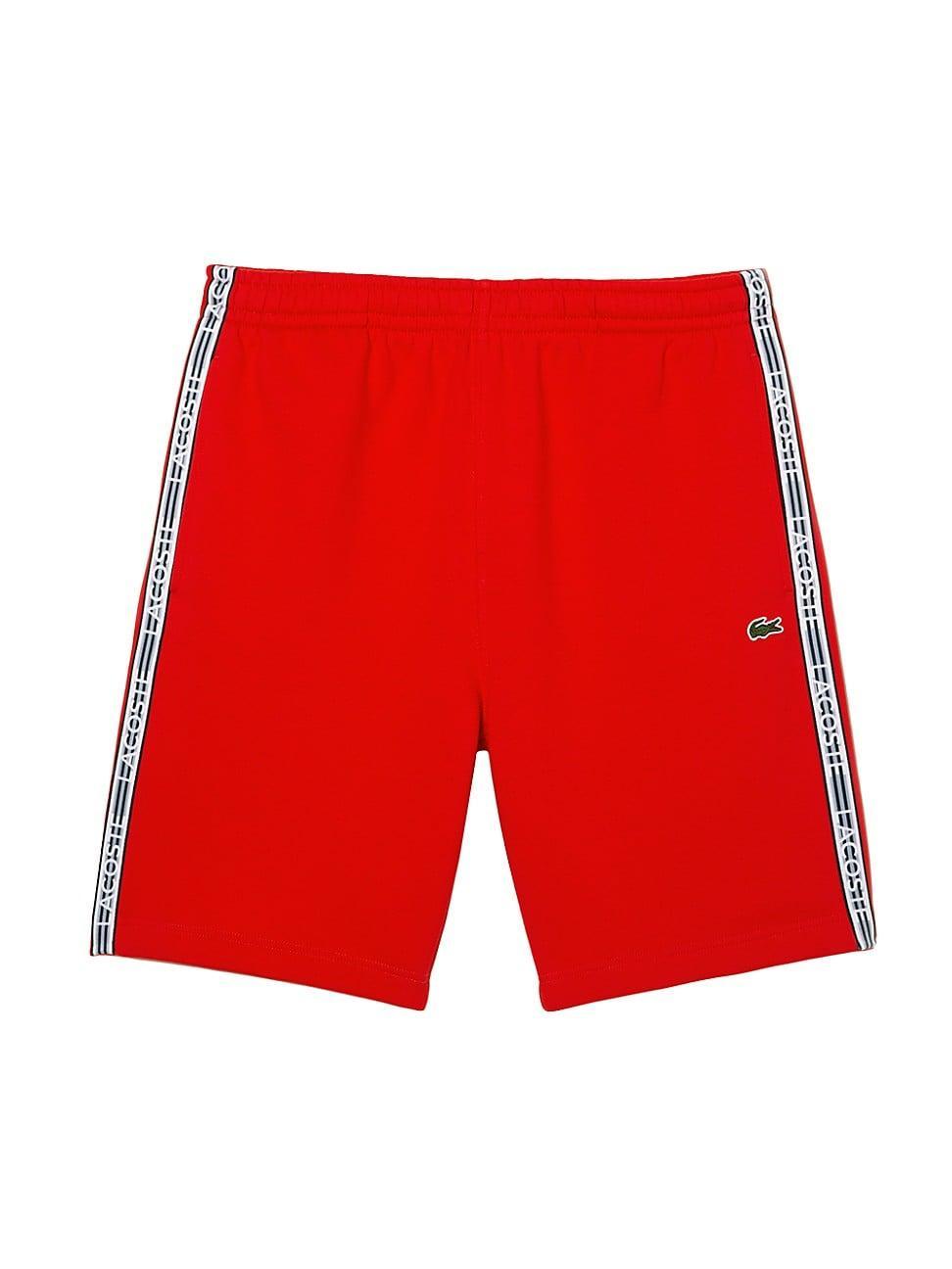 Mens Cotton Flannel Logo Tape Shorts Product Image