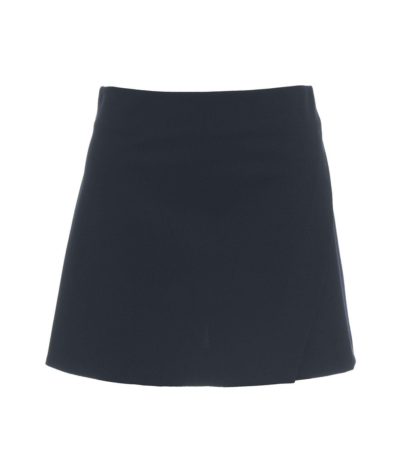 Mini A-line skort in wool blend product image