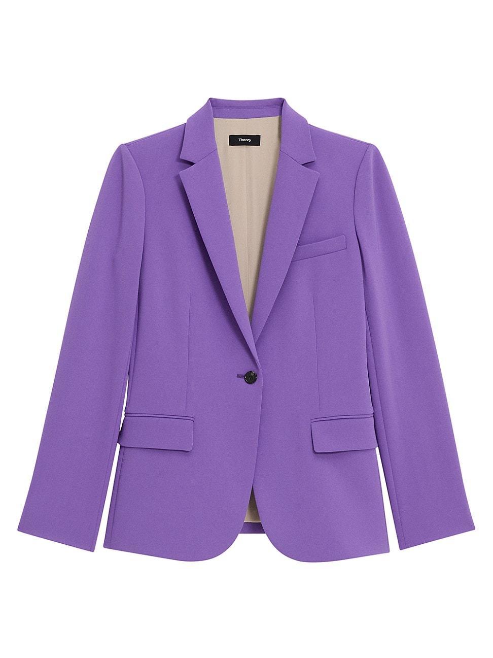 Womens Staple Classic Crepe Single-Button Blazer Product Image