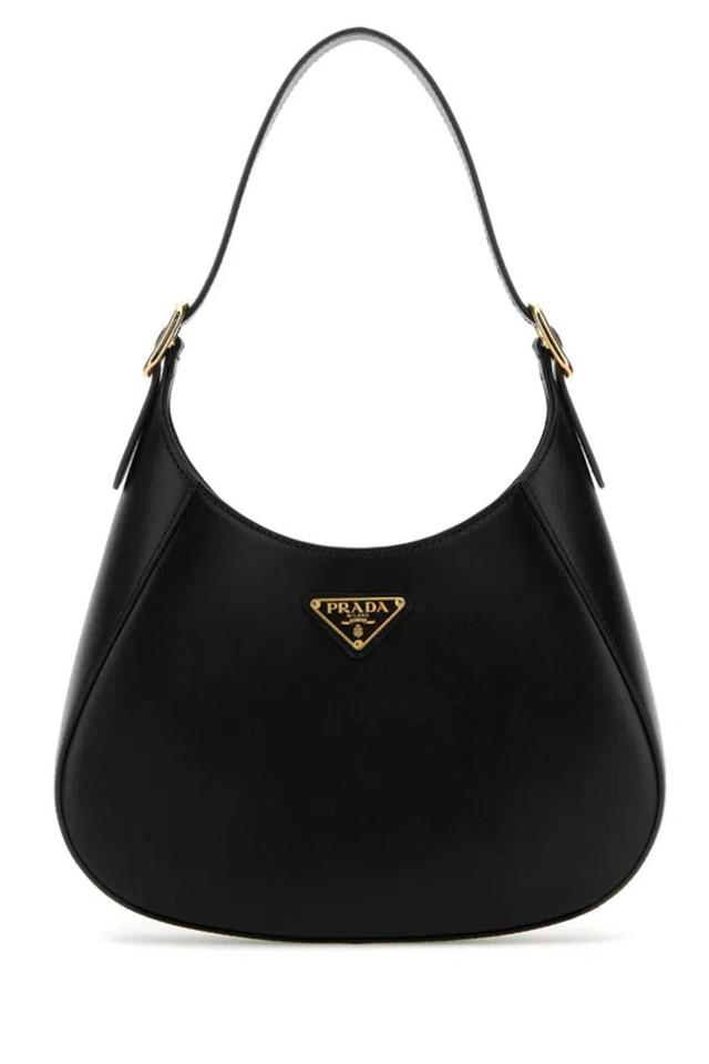 Black Leather Shoulder Bag Product Image