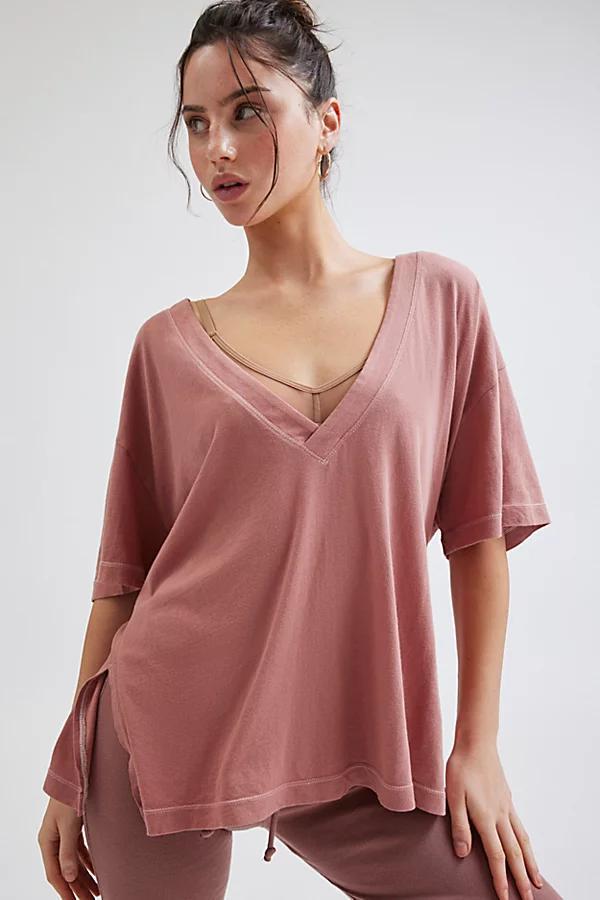 Out From Under Jamie Slouchy V-Neck Tee Womens at Urban Outfitters Product Image